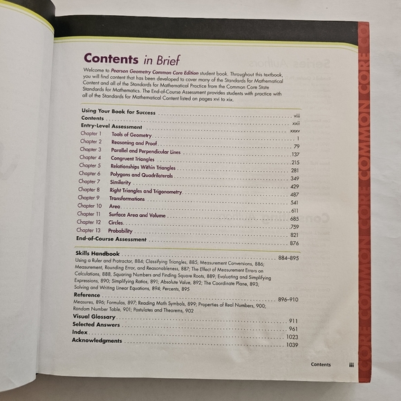 Pearson Math Common-Core Geometry Student Edition - Picture 5 of 5
